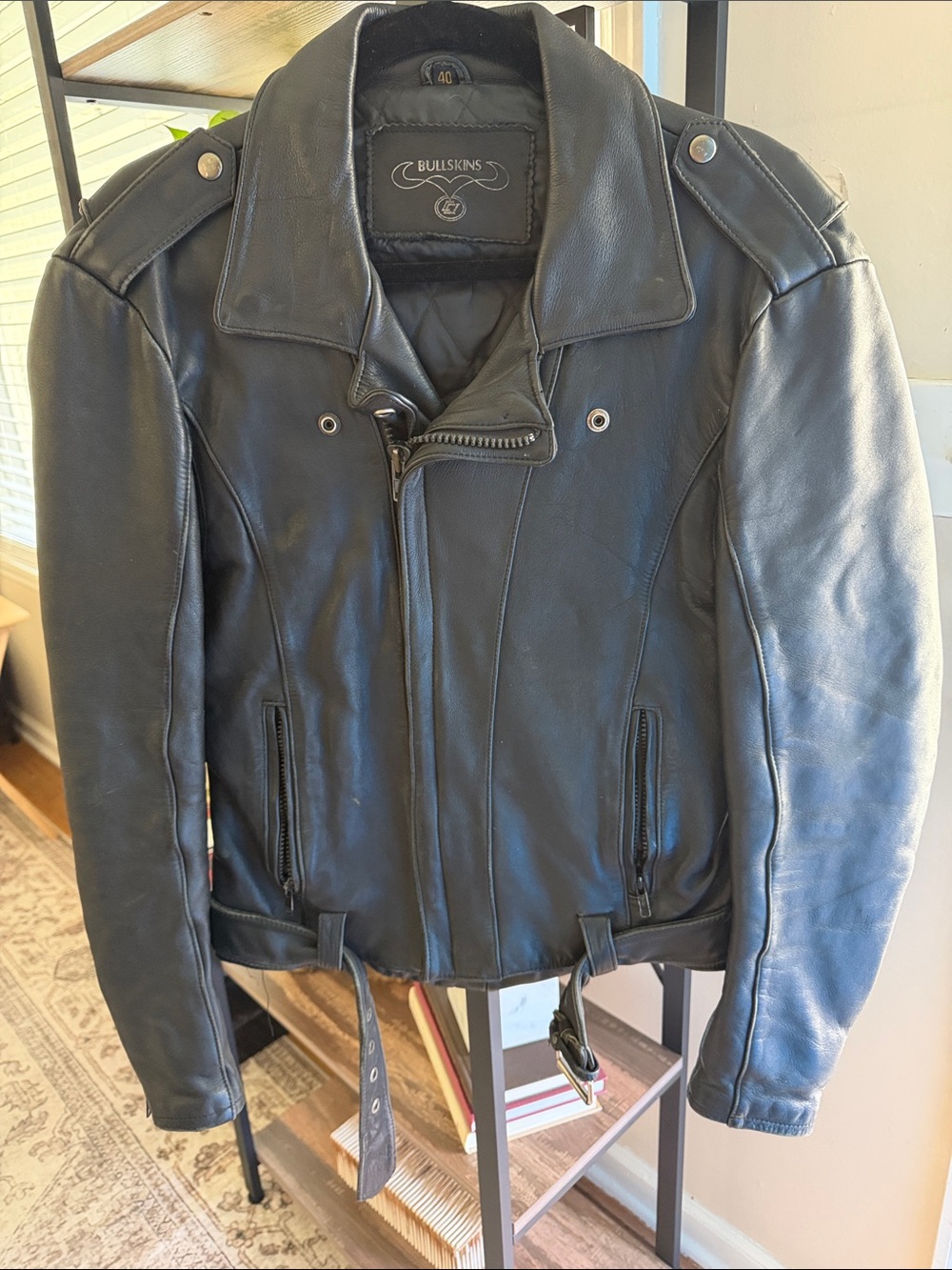 Harley-Davidson Black Leather Bomber Jacket